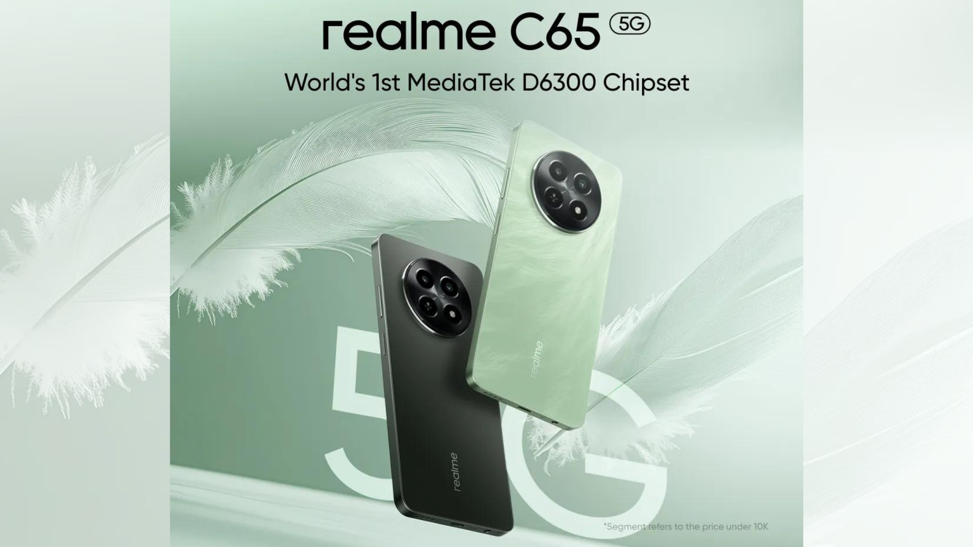 Realme C65 5G sada zvanično u Indiji sa Dimensity 6300, 6GB RAM-a, 5000mAh baterijom, više